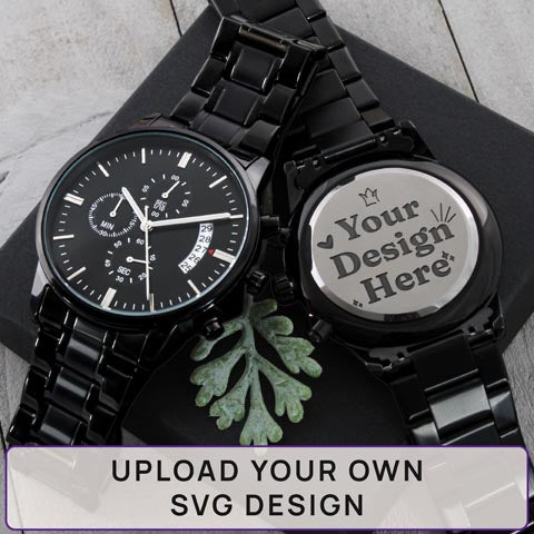 Black Chronograph Watch