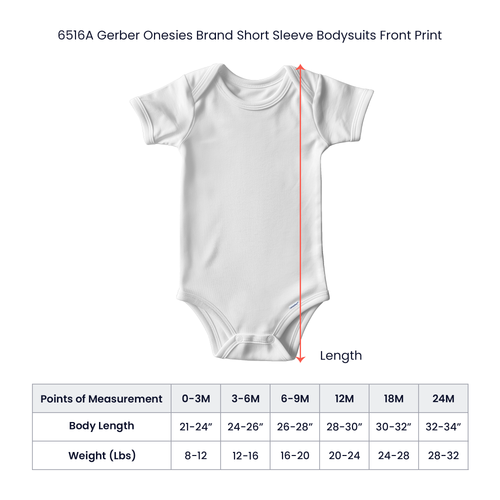 Short Sleeve Bodysuit Front Print