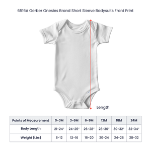 Short Sleeve Bodysuit Front Print