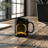 Black  and Gold Ceramic Mug