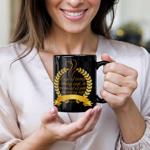 Black  and Gold Ceramic Mug